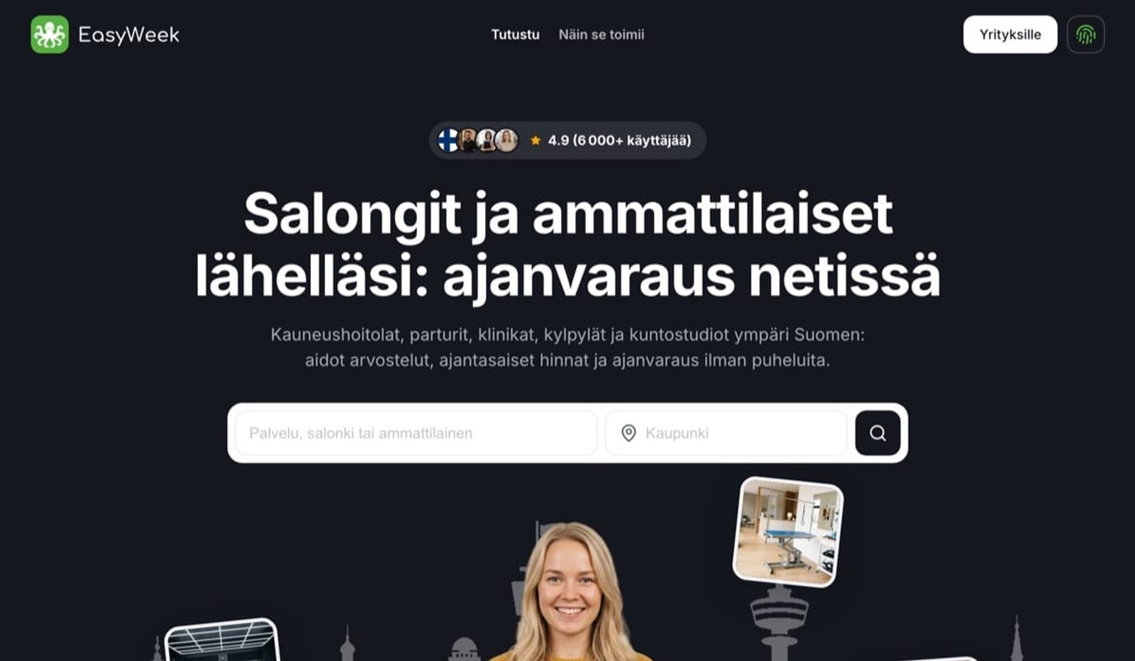 EasyWeekin hakemiston etusivu Suomessa